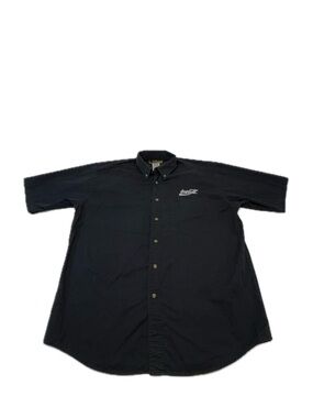 Vintage Rivers End Coca Cola Embroidered Button Down Shirt Black XL